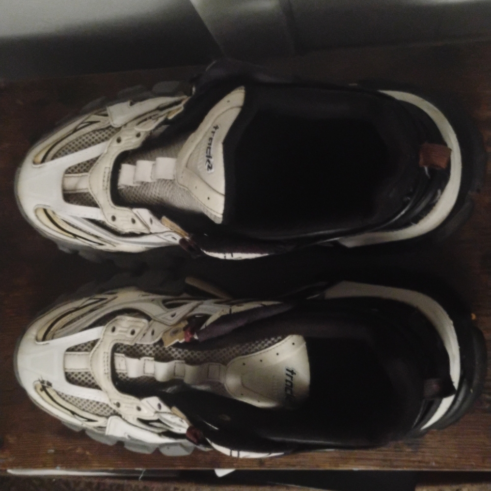 Balenciaga White and Black Athletic Shoes